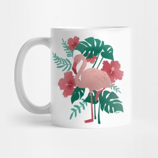 Flamingo: Pink and Green Mug